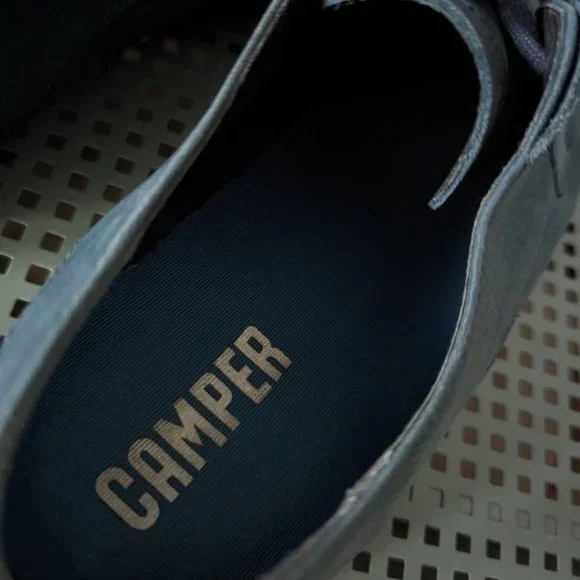 Camper "Jim" Blue Men’s Nubuck Leather Lace Up Shoes - Picture 8 of 8